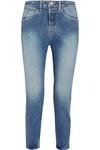 BASSIKE CROPPED HIGH-RISE STRAIGHT-LEG JEANS