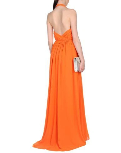 Shop Msgm Formal Dress In Orange