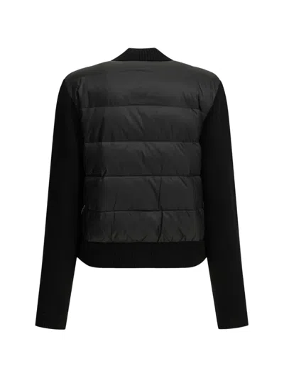 Moncler Padded-panel Jacket In Black