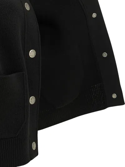 Moncler Padded-panel Jacket In Black