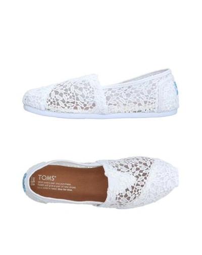 Toms Loafers In White