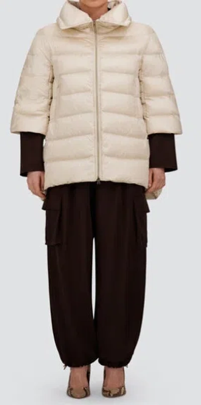 Herno Quilted Down Jacket In Orange