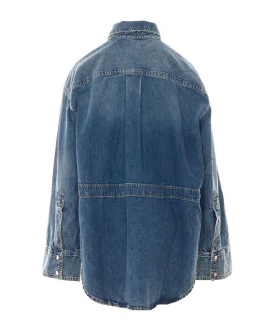 Haikure Victoria Buttoned Denim Jacket In Pattern