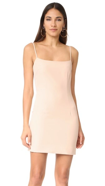 Milly Mini Slip Dress In Nude