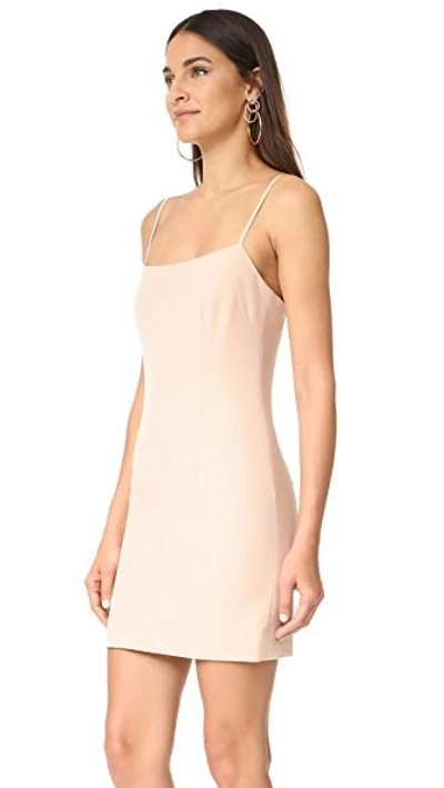 Shop Milly Mini Slip Dress In Nude