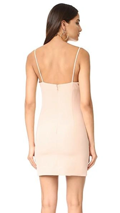 Shop Milly Mini Slip Dress In Nude