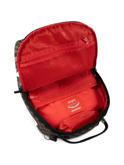 Sprayground Logo-patch Backpack In Brown
