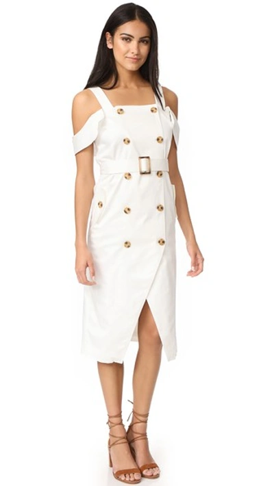 C/meo Collective Framework Dress In Ivory