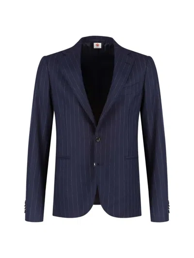 Luigi Borrelli Pinstripe-pattern Suit In Blue