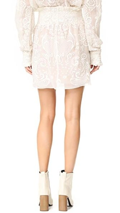 Shop Magda Butrym Skirt In Cream