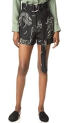 NINA RICCI BIRD PRINT SHORTS