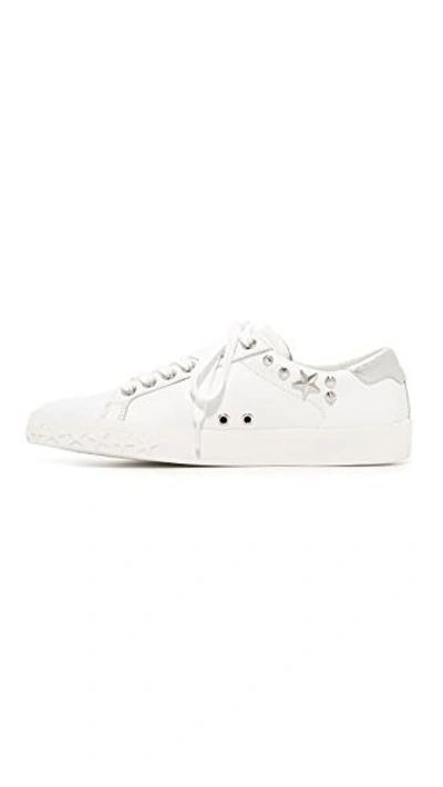 Shop Ash Dazed Sneakers In White/silver