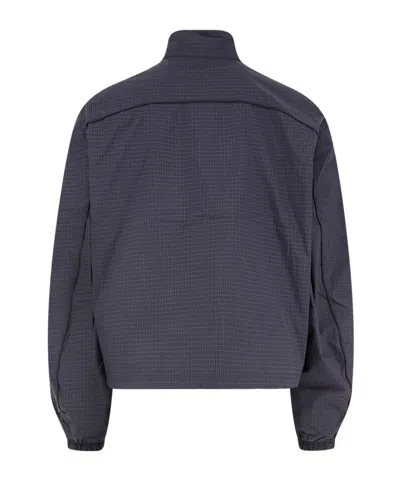 Represent Check-pattern Logo-embroidered Jacket In Orange