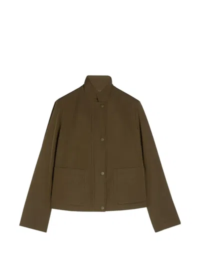 Aspesi Button-strap Jacket In Green