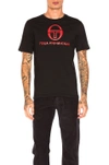 Gosha Rubchinskiy X Sergio Tacchini Tee In Black