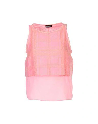 Shop Emporio Armani Top In Pink