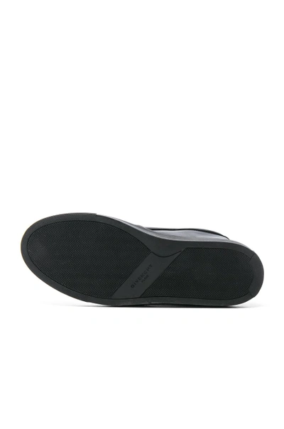Shop Givenchy Street Skate Sock Leather Sneakers In Black. In Black & White
