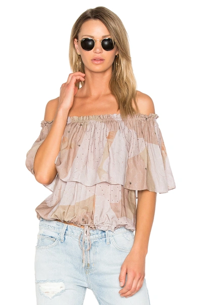 Maria Stanley Joana Blouse In Lilac Painting