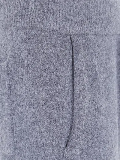 Represent Drawstring Wool Track Pants In Gray