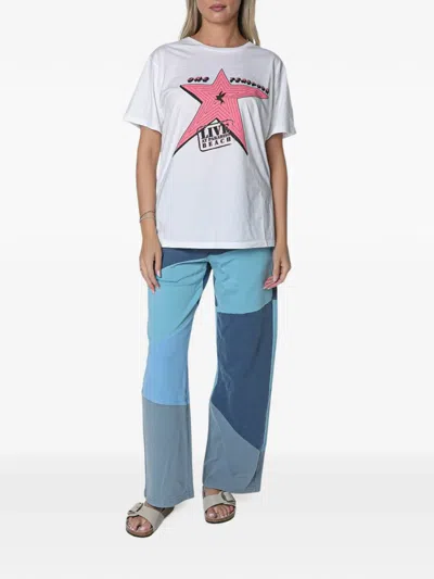One Teaspoon Patchwork Wide-leg Track Pants In Multi