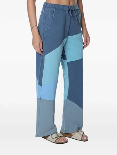 One Teaspoon Patchwork Wide-leg Track Pants In Multi