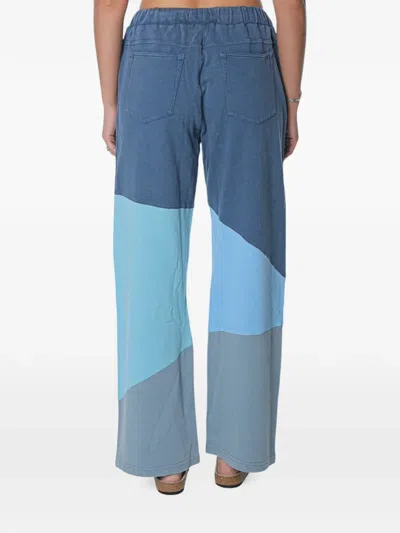 One Teaspoon Patchwork Wide-leg Track Pants In Multi