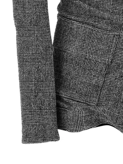 ASYMMETRICAL PRINCE OF WALES BLAZER