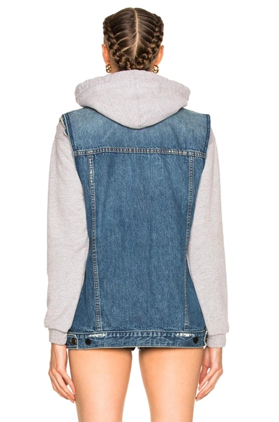 Shop Alexander Wang Daze Vest In Blue. In Light Indigo Aged