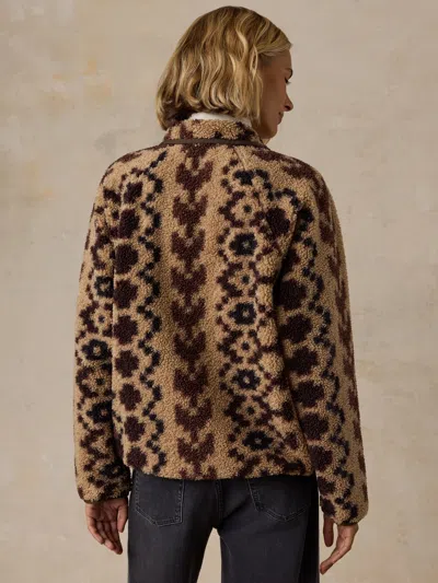 Faherty Fireside Fleece Pullover Top In Multi