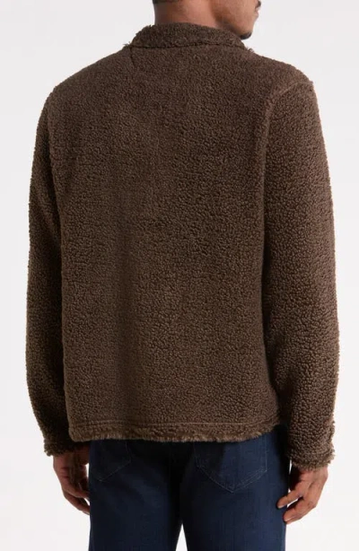 Rainforest Fleece Quarter Zip Pullover In Brown