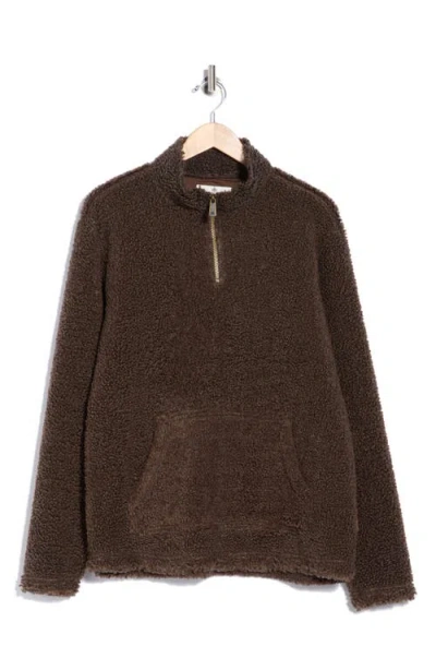 Rainforest Fleece Quarter Zip Pullover In Brown