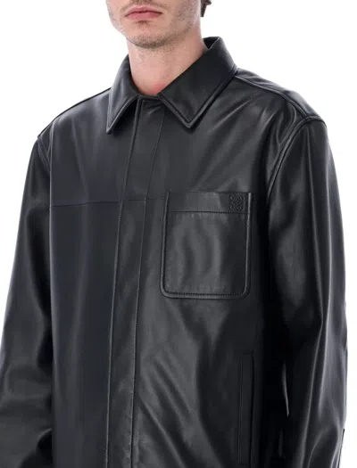 Loewe Leather Jacket In Multi