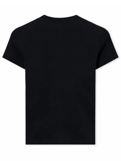 Off-white Off Stamp Ribbed Basic T-shirt In Black