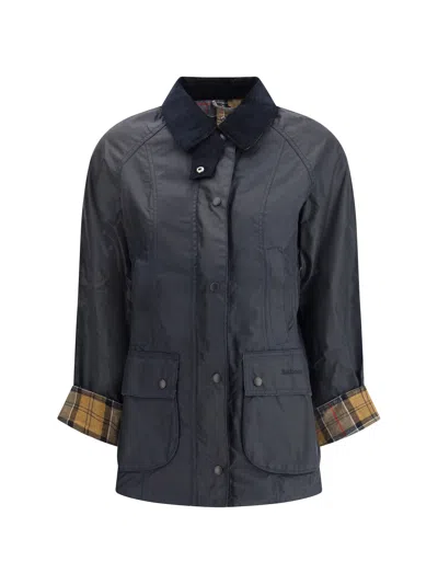 Barbour Breadnell Waxed Jacket In Blue