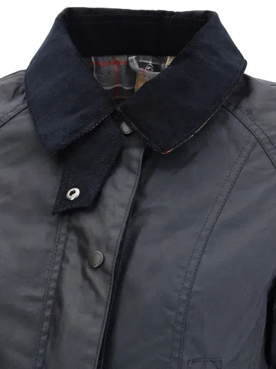 Barbour Breadnell Waxed Jacket In Blue