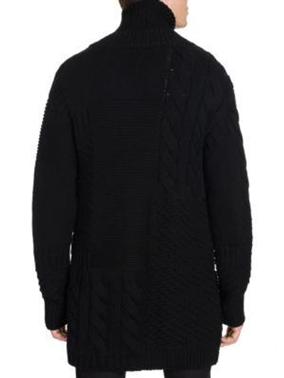 Shop Alexander Mcqueen Shawl Collar Cardigan In Airforce