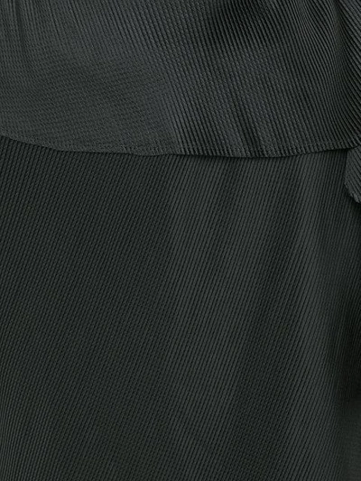Shop Issey Miyake Draped Detail Pleated Skirt In Black