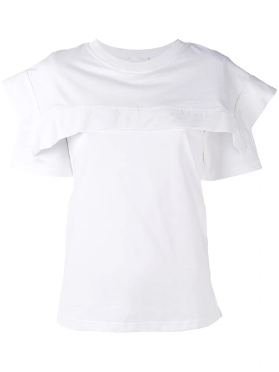 Shop Chloé Sailor Collar T-shirt - White