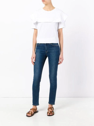 Shop Chloé Sailor Collar T-shirt - White