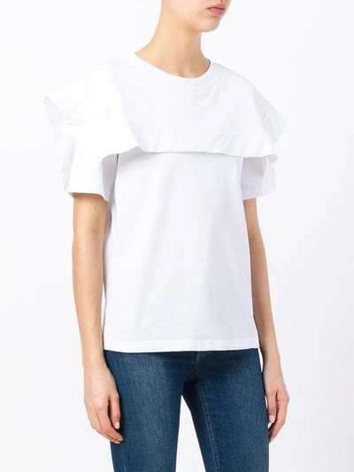 Shop Chloé Sailor Collar T-shirt - White