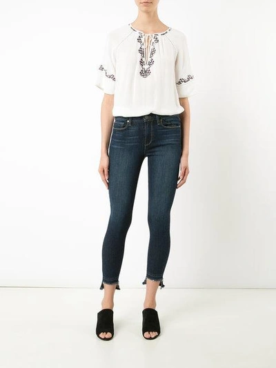 Shop Paige Chessa Embroidered Blouse