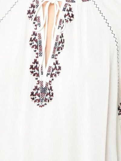 Shop Paige Chessa Embroidered Blouse