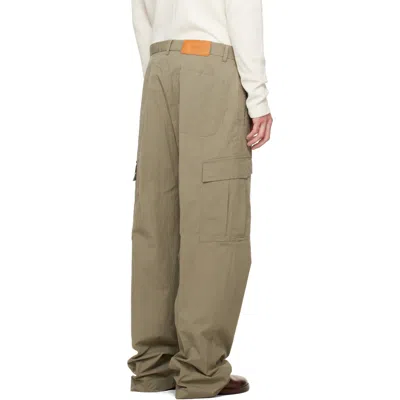 Second / Layer Khaki Ripstop Cargo Pants In Brown