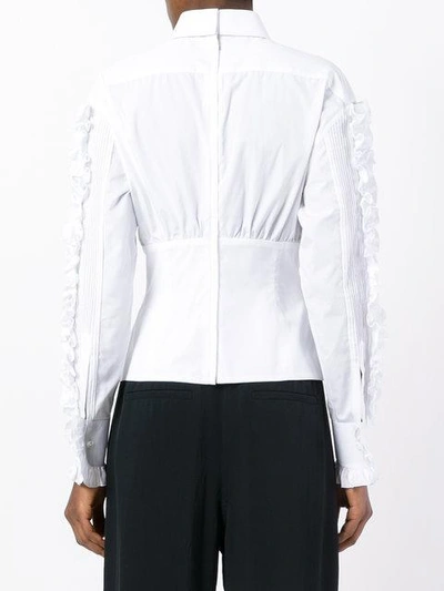 Shop Dolce & Gabbana Ruffle Blouse In White