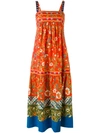 TORY BURCH floral print midi dress,DRYCLEANONLY