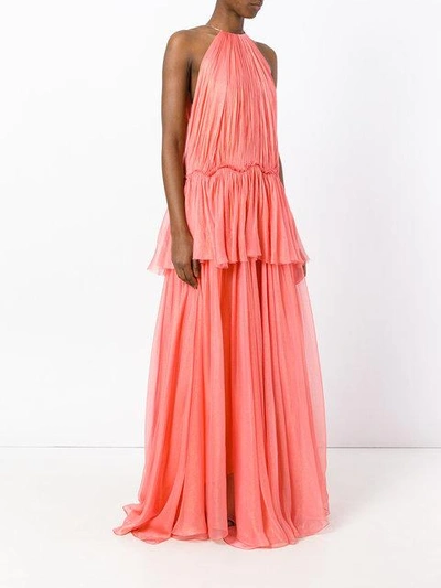 Shop Maria Lucia Hohan Tiered Panel Gown - Pink