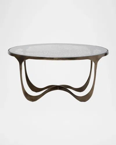 Interlude Home Juniper Cocktail Table In Metallic