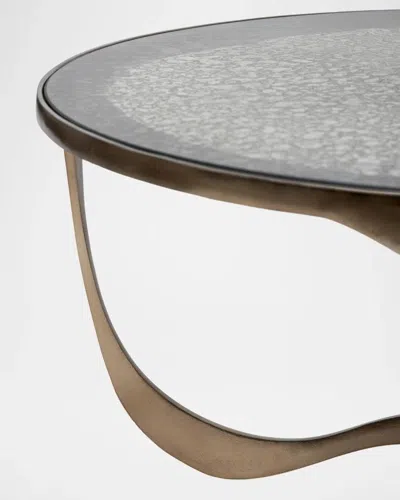 Interlude Home Juniper Cocktail Table In Metallic