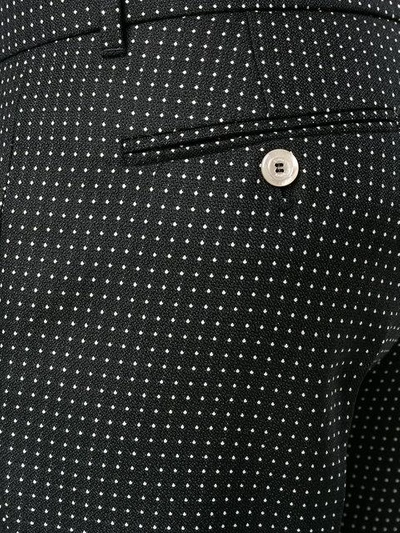 Shop Gucci Cropped Polka Dot Trousers