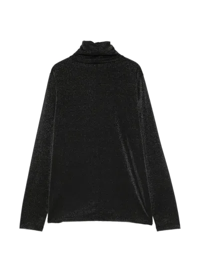 Bogner 실바 글리터 이펙트 터틀넥 탑 In Black